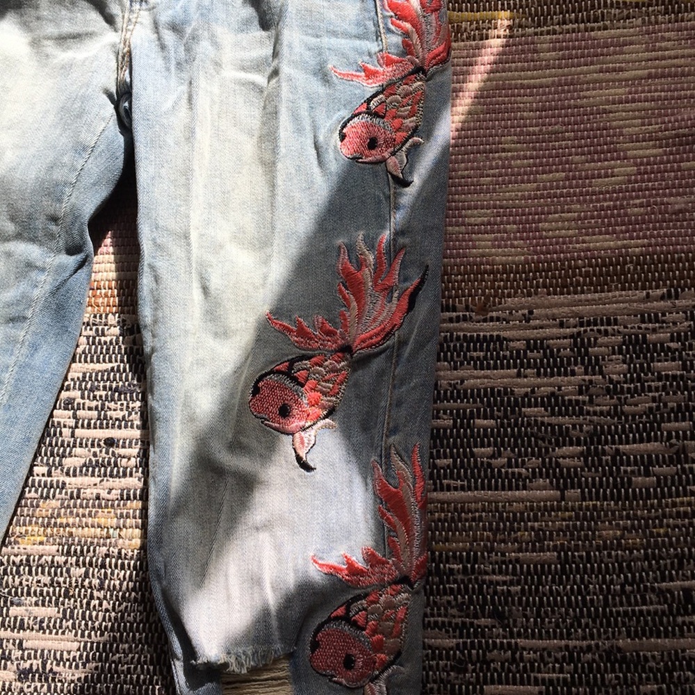 Koi Patched Jeans